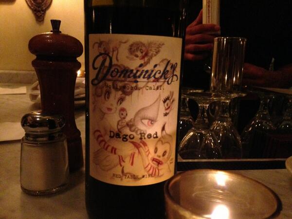 Gary Baseman On Twitter The New Dominick S Dago Red Wine With My New Label Has Arrived Dominicks1948 Http T Co N4cr9y0efr Twitter