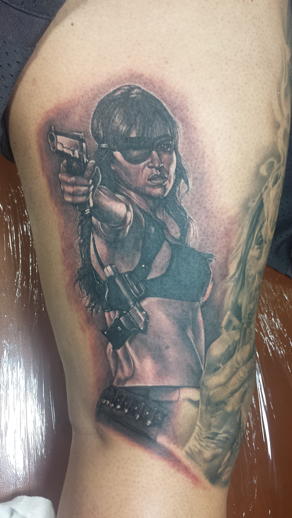 inksav's tweet photo. Michelle Rodriguez as She! @_bruninhadias2 @MRodOfficial @officialDannyT @MacheteKills @VivaMachete http://t.co/dj6JzWCqr9