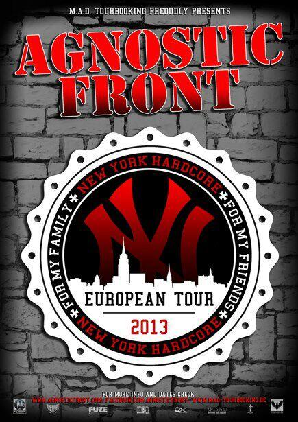 Vrijdagavond  in poppodium iduna Drachten :new york hardcore!!
Agnostic front,born from pain &amp; chelsea smile! R/T