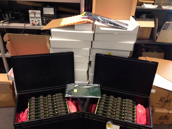 gys22s's tweet photo. #AARTFAAC Hardware arrived from factory. Testing can start! http://t.co/nddoNXR48A