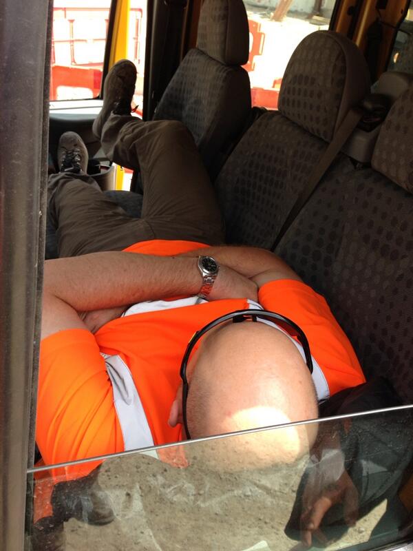 That man is still supervising!!!