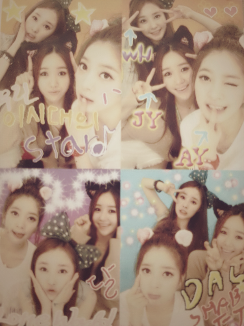 kittywoohee's tweet photo. heewoo91: 지갑속에 이뿌게 모셔둔 사진을 공개합니당
히히히히 작년여름.. 휴가받았을때 롯데월드
에서 찍었던~ 이날재밌었는딩 그치애들아♥
스티커사진...좀더 이쁘게 꾸밀수있었다면..... http://t.co/ZxfYvUTyZq