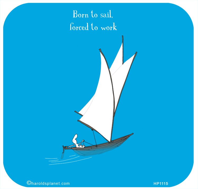 BySailors's tweet image. "Nacido para navegar, forzado a trabajar" #EnjoySailing