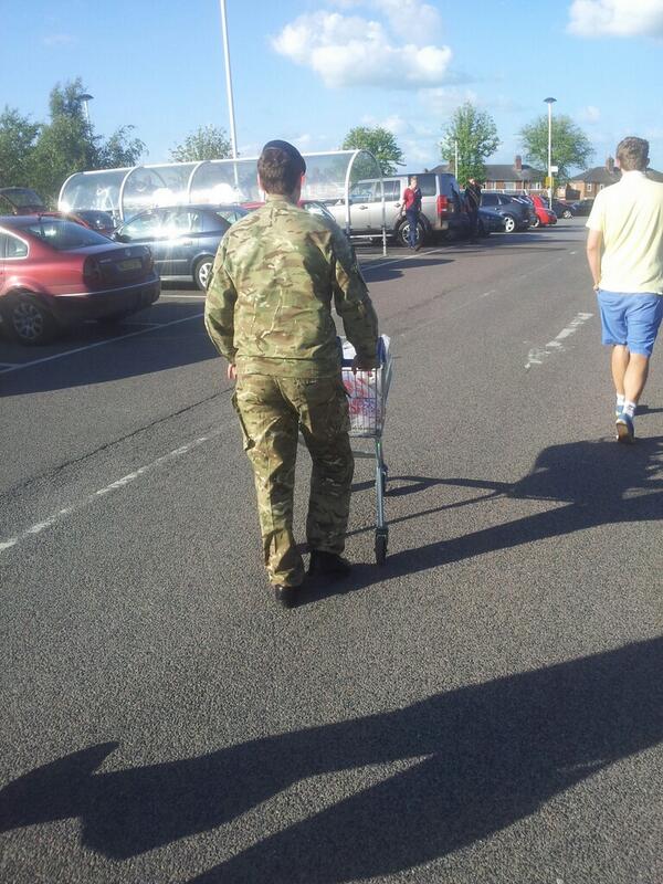 This trolley appears to be moving all by itself.