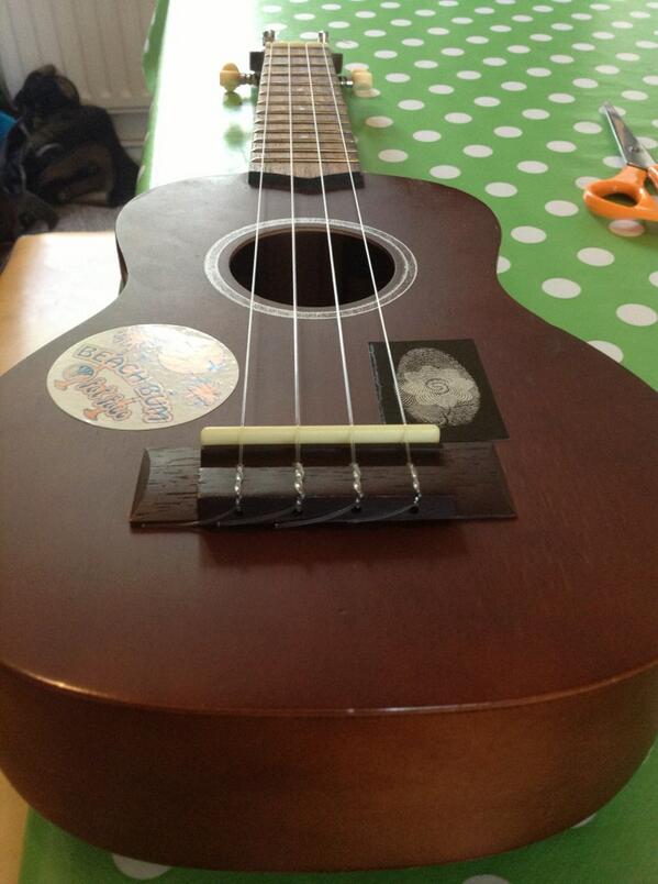 MaheshHayward's tweet image. New strings,old uke. #newstring