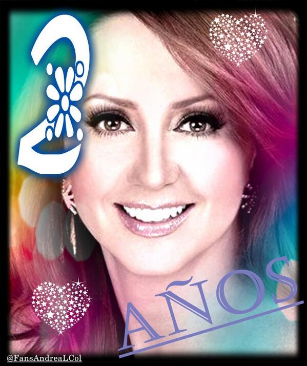 FansAndreaLCol's tweet photo. Cumplimos 1 año más junto a ti @AndreaLegarreta Gracias infinitas por tanto AMOR! #2Años llenos de felicidad! LoveU.. http://t.co/h7r7RioOkY