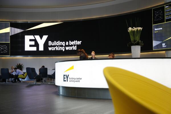 EY's new look on display at our London office @EY_UKI #BetterWorkingWorld