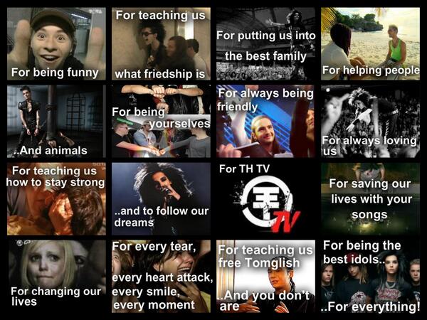 LucyTH1's tweet photo. #ThankYouTokioHotel...♡ http://t.co/pzzmDsPt7d