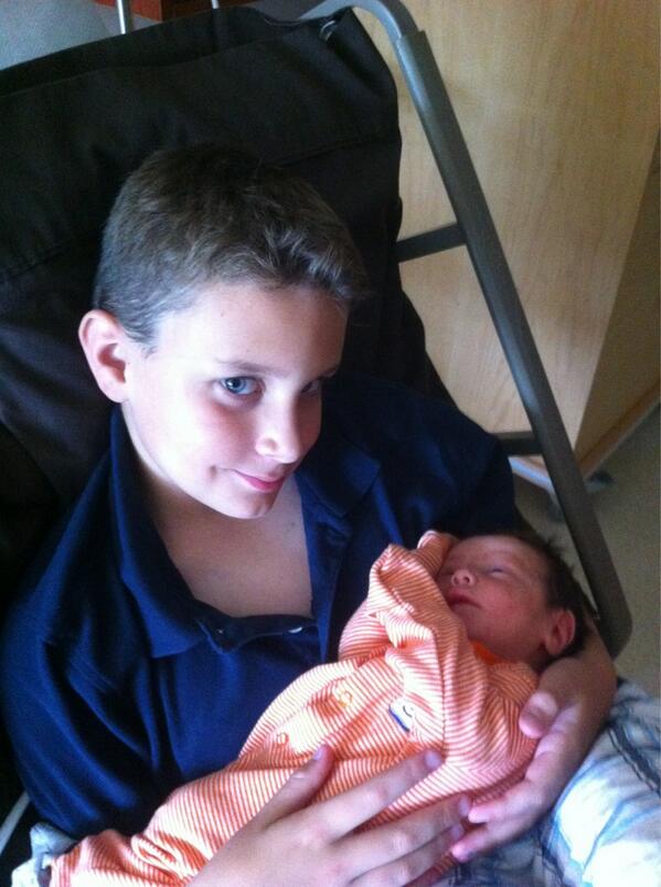 uncle_buc's tweet photo. Proud big brother Nolan and his little sister Josephine... #prouddaddy #blessed #happy http://t.co/vK7O66TZ9b