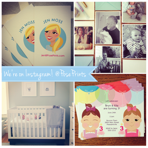 PosePrints's tweet photo. We're on Instagram! Follow us (@PosePrints) for a behind-the-scenes look at our family-run stationery company! http://t.co/4qj1i8XMPe