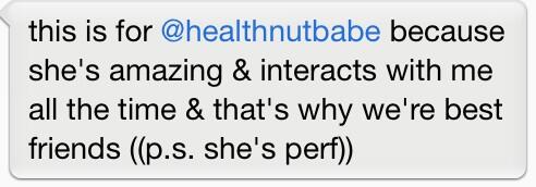 comp4anon's tweet image. Compliment for @HealthNutBabe