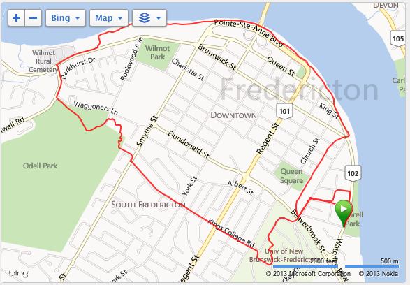 thomjeff's tweet image. A very warm 10K run this afternoon. #fredericton #runnb