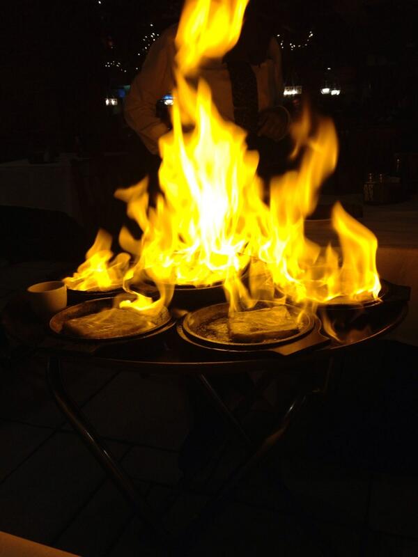 Melanie_Kohn's tweet photo. Team lunch #Greektown can you say oopa? http://t.co/BCB7S9D06K