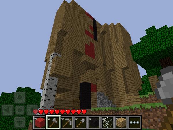RiosElpato's tweet photo. Esta es mi mansión de mine craft http://t.co/yy25Yq1bEj