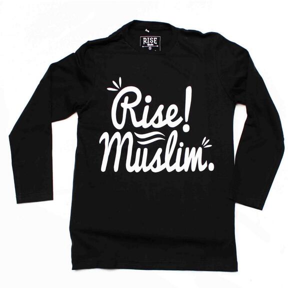 RiseMuslim's tweet photo. Rise! | Long Sleeve (Black) | idr 100k, for order text to +6285710310424 http://t.co/PyYeSJWZlQ