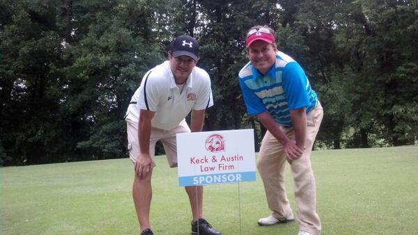 GHSFalconFB's tweet photo. @KevinLAustin1 and @CoachOverstreet at the golf tournament http://t.co/05sFAvTwxi