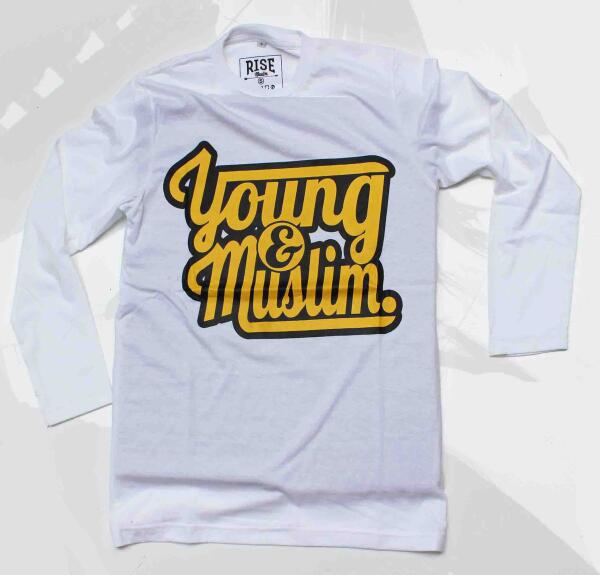 RiseMuslim's tweet photo. Young &amp; Muslim | Long Sleeve (White) | idr 100k, for order text to +6285710310424 http://t.co/WImY2PnQM3