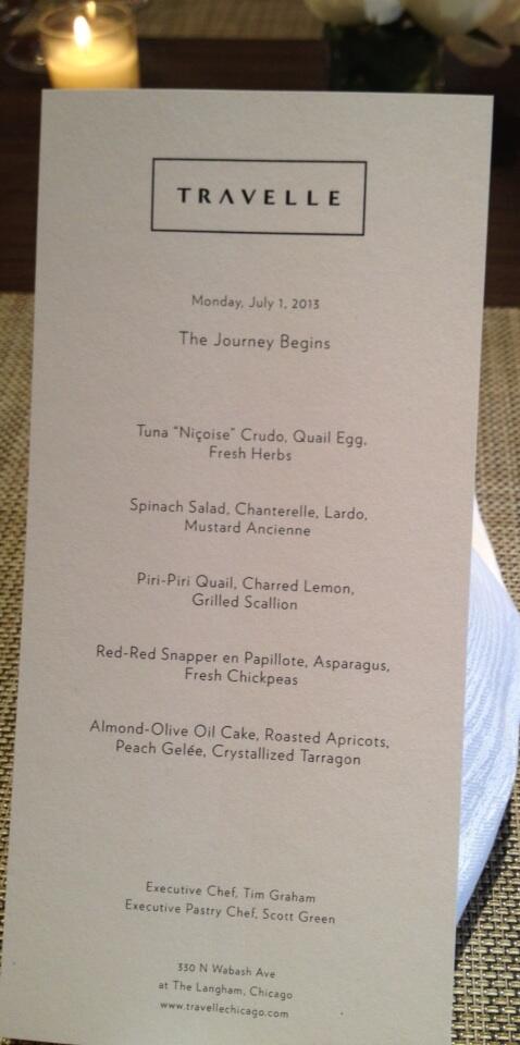 The Langham Chicago First Test Kitchen Dinner At Travellechicago Opening Later In July Http T Co D3yuexgr2u