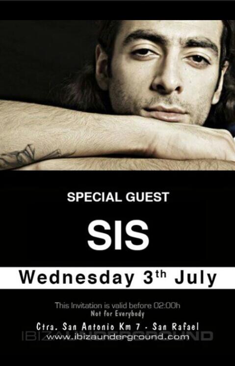 PRINT off this invitation to get into my gig on Wednesday at Ibiza Underground. Shhh....just for friends!