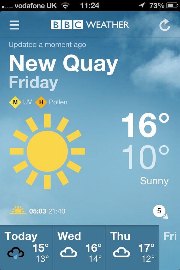 #summer is arriving on Friday &amp; is going to hang about for a few days! Bring on the #sunshine &amp; BBQ's! <a href="/davies_hefin/">Hefin Davies</a>