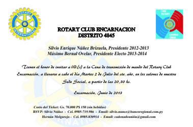RotaryDistrito4's tweet image. En el día de la fecha, cambio de autoridades en RC Encarnación