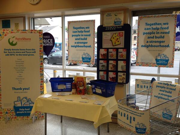 We are now collecting food products to support people in need. Thanks for donations.  #everycanhelps <a href="/FareShareUK/">FareShare</a>