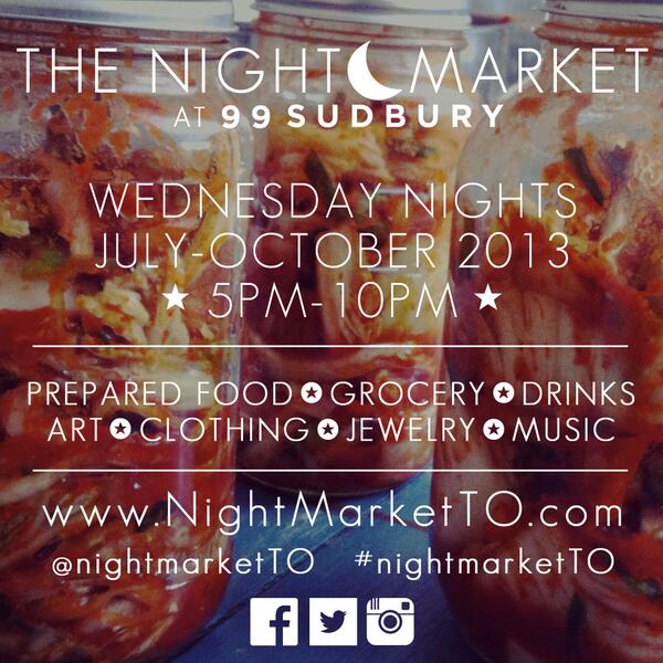 Enjoyed #EatUpTO? Check out The Night Market starting tomorrow 5-10pm <a href="/99Sudbury/">99 Sudbury</a> #NightMarketTO <a href="/NightMarketTO/">The Night Market</a>
