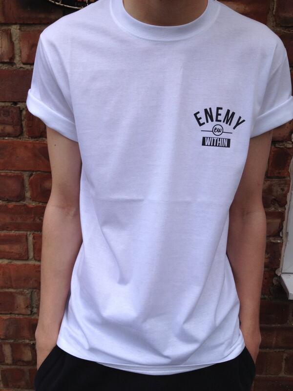 EnemyWithinAppa's tweet image. Check the more updated picture for our first tee on the website, tee price: £9.99 enemywithinapparel.bigcartel.com