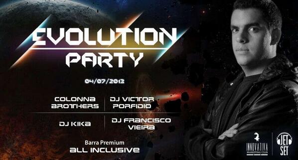 JETSET_GROUP's tweet photo. @DjFranciscoV estará acompañando a @DjaneKika @VictorPorfidio y @ColonnaBrothers en #EvolutionParty este jueves! http://t.co/xEnEs7LICp