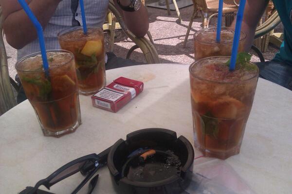 Mojitos everywhere.