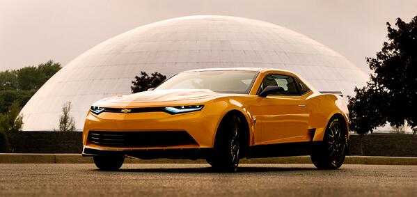 michaelbay's tweet photo. Meet the new Bumblebee, 2014 Concept #camaro http://t.co/64FIPyLmty #michaelbay #tf4 #transformers #transformers4 http://t.co/05WX76lPi4