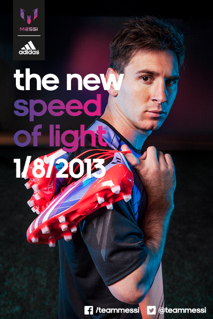 RT and follow Team Messi for the chance to win the new adizero f50 Messi boots signed by Leo. Good luck! #teammessi