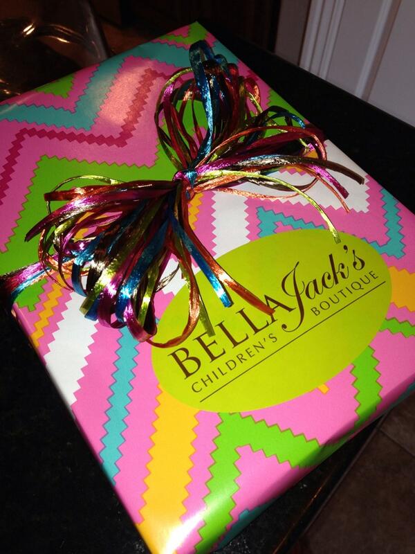TheMrsGibby's tweet photo. it's always a good thing to come home to a @BellaJacks package on your front door step livie Mae is spoiled already http://t.co/EjONLYVvAe