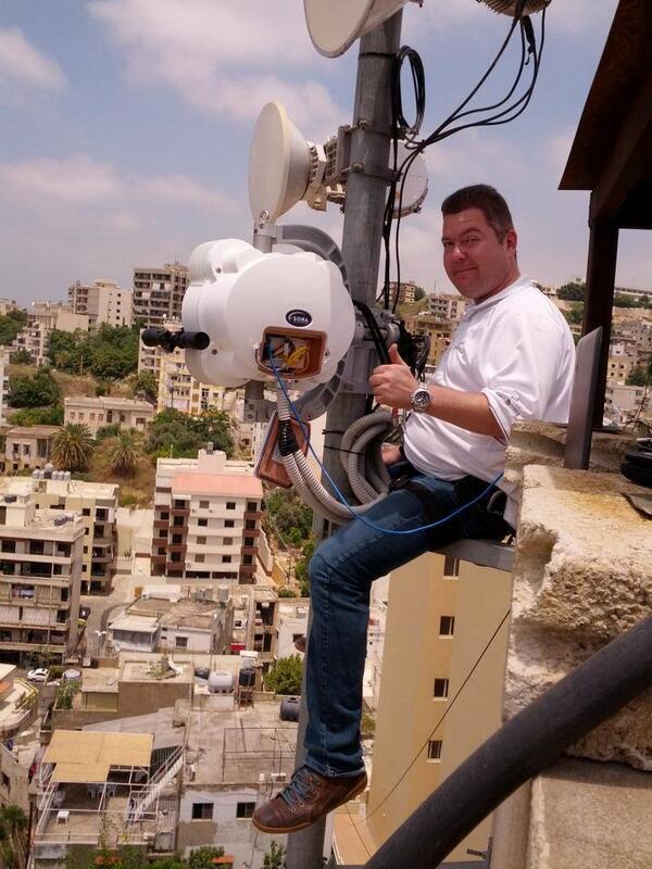 Training session in Beirut, Lebanon, 1250M for LTE. #sonabeam #fso #fsona