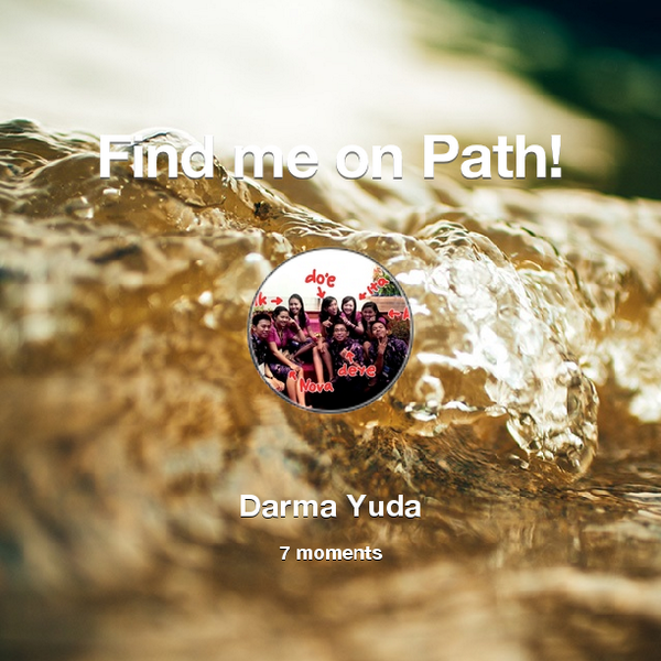 darmayuda_dr's tweet photo. Find me on #Path now! Go to: http://t.co/SNEfuSPZIU! #thepersonalnetwork http://t.co/3Jhc0ubYJb