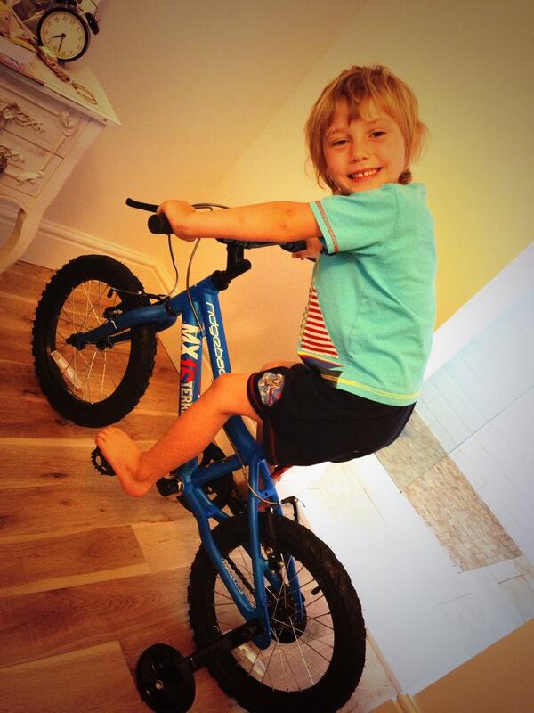 Thank god he loves his bike...happy 5th bday to my crazy dude 💙