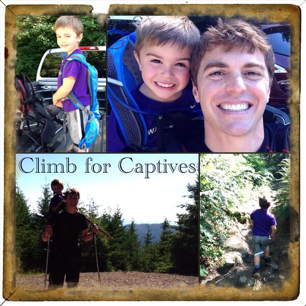 schockgp's tweet image. Hudson helping daddy train for @climb4captives,Mt Rainier countdown! #kidshelpingkids #ProudDaddy #humantrafficking