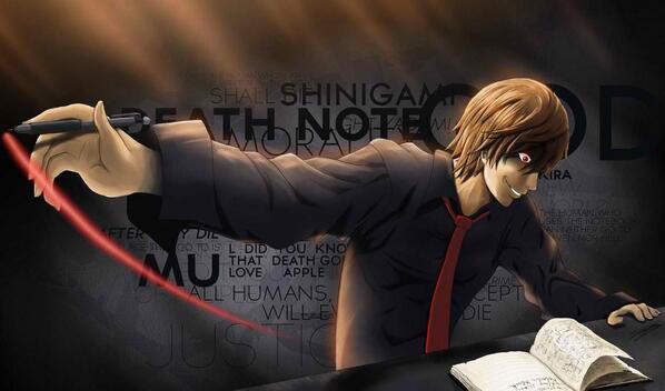 Light yagami  Death note kira, Death note light, Death note