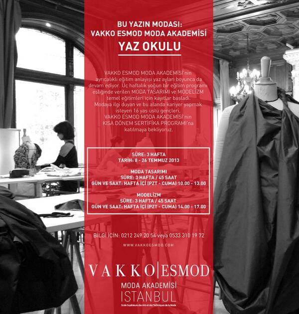 Moda Tasarımı ve Modelizm Yaz Okulu kayıtları başladı!