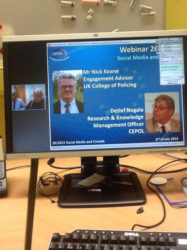denieuwepolitie's tweet image. met &amp;gt; 200 Europesecollega's waaronder @qimcee @PascalRenes participeren webinar @CEPOL_Belgium #smpolbe