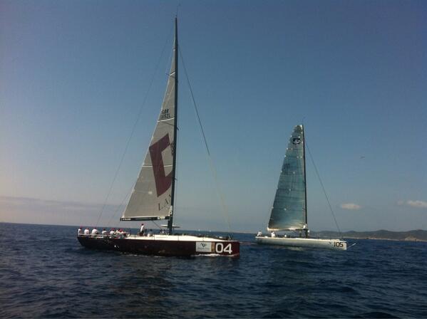 Waiting for the wind! <a href="/52SuperSeries/">52 SUPER SERIES</a> #RoyalCupMarinaIbiza