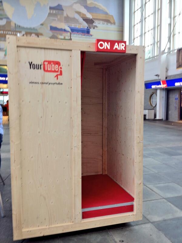 DGLS3's tweet photo. In samenwerking met Dienst Metro Amsterdam (NZL) en Launderette een speciale Yourtube kast gebouwd. http://t.co/9Fce0r5Ei2