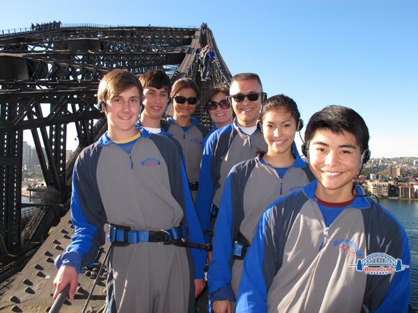 Monkey__Madness's tweet photo. The team had an awesome time today seeing the Sydney Harbour Bridge and the Sydney Opera House! #Australia #OMGftc http://t.co/165LKRZHVJ