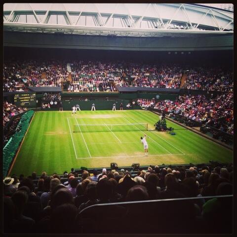 MongooseAgency's tweet photo. Time for a comeback! With @Chobani_UK @ByronMcCaughey #Wimbledon http://t.co/hFqQEfPMts