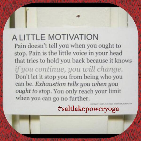 SLPowerYoga's tweet image. Find Motivation on Your Mat. #SLPY #baptistepoweryoga #transformationalyoga