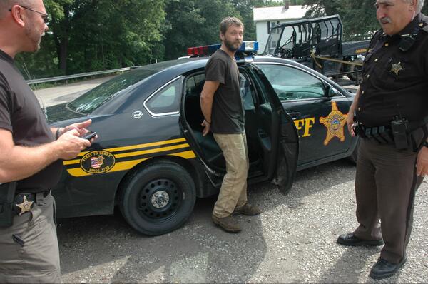 TuscSheriff's tweet photo. Cattle Thief Jack Callahan arrested on July 2,   Cattle stolen from Tuscarawas and Coshocton County were recovered. http://t.co/2rSMjcqkwb