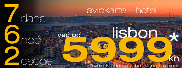 aviokarte's tweet photo. [HOT PONUDA] Lisabon! 7 dana, 6 noći za 2 osobe! http://t.co/eoMtz7KliB #lisbon #ponuda #putovanja http://t.co/23cfGPxZ8Y