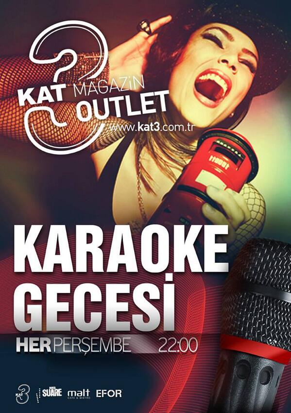 Yaz aylarının en serin eğlencesine, süpriz dolu bir karaoke ye hazır mısınız? Bu perşembe Kat3'te...