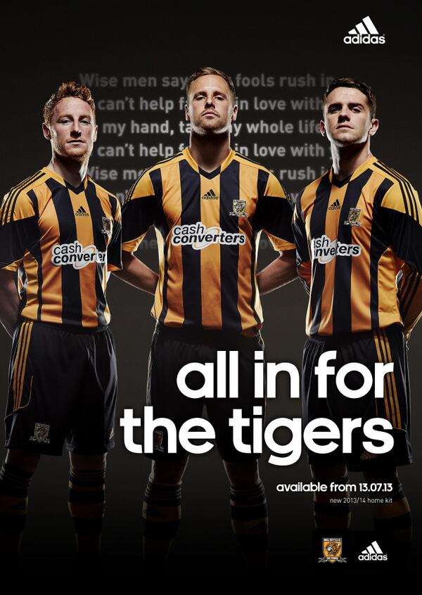 HullCity's tweet photo. RT for your chance to win the new #hcafc home kit! One lucky winner will be chosen at random - ends midnight tonight http://t.co/oMYPde5IkU