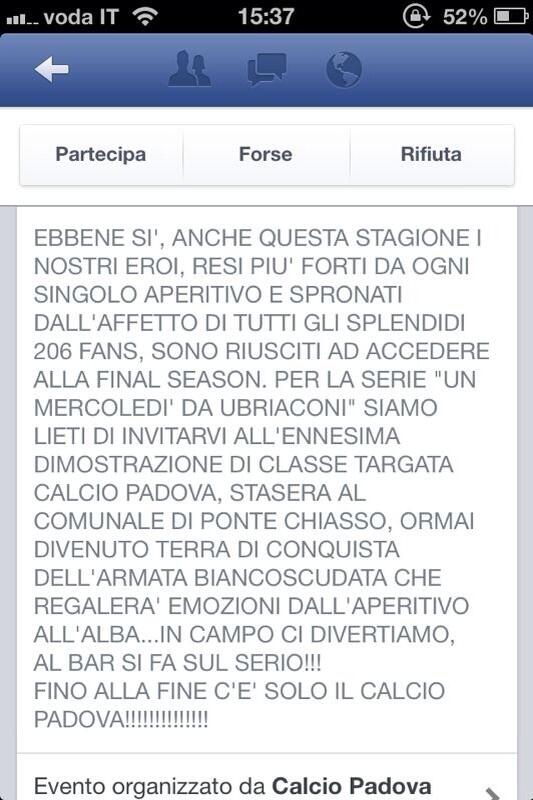 CalcioPadova's tweet photo. http://t.co/UPZbvDHp8L
